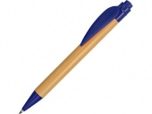Ручка шариковая Листок (синий, светло-коричневый)