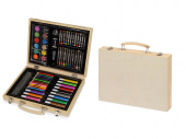 Набор для рисования в чемодане (натуральный, разноцветный)