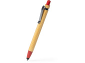 Ручка-стилус шариковая бамбуковая NAGOYA (красный)