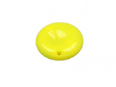 USB 2.0- флешка промо на 8 Гб круглой формы (желтый)