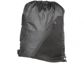 Спортивный рюкзак из сетки на молнии (черный)
