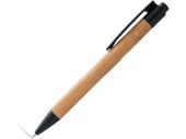 Ручка шариковая Borneo (черный, светло-коричневый)