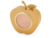 Часы настольные Золотое яблоко (золотистый, розовый)