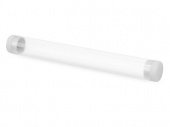 Футляр-туба пластиковый для ручки «Tube 2.0», прозрачный/белый