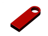USB 3.0-флешка на 16 Гб с мини чипом и круглым отверстием (красный)