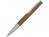Ручка шариковая металлическая Elegance из орехового дерева (серебристый, темно-коричневый)