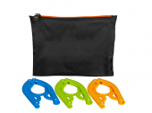 Набор складных вешалок Dover (черный, синий, оранжевый, лайм, разноцветный)