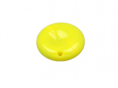 USB 2.0- флешка промо на 32 Гб круглой формы (желтый)