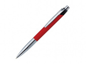Ручка шариковая Actuel (черный, красный, серебристый)