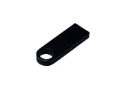 USB 2.0-флешка на 512 Мбайт с мини чипом и круглым отверстием (черный)