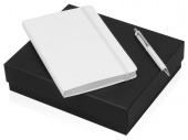 Подарочный набор Moleskine Hemingway с блокнотом А5 и ручкой (белый)