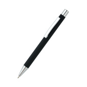 Ручка металлическая Rebecca софт-тач, черный