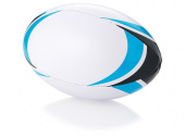 Мяч для регби Stadium (черный, голубой, белый)