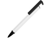 Ручка-подставка металлическая Кипер Q (белый, черный)