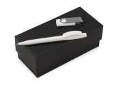 Подарочный набор Uma Memory с ручкой и флешкой (белый)
