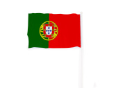 Флаг CELEB с небольшим флагштоком (красный, зеленый)