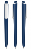 Ручка Torsion/P02 Pigra 02 Soft Touch Premec, темно-синий, белый клип