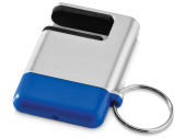 Подставка-брелок для мобильного телефона GoGo (серебристый, синий)
