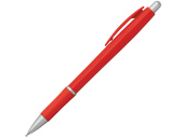 Шариковая ручка с противоскользящим покрытием OCTAVIO (красный)