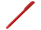Ручка шариковая пластиковая Delta из переработанных контейнеров (красный)