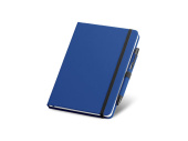 Подарочный набор SHAW: блокнот A5, шариковая ручка (синий)