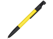 Ручка-стилус пластиковая шариковая Multy (желтый, черный)