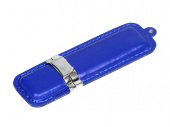 USB-флешка на 16 Гб классической прямоугольной формы (синий, серебристый)