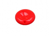 USB 2.0- флешка промо на 16 Гб круглой формы (красный)