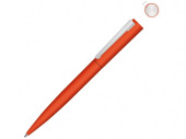 Ручка шариковая металлическая Brush Gum, soft-touch (оранжевый)