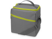 Изотермическая сумка-холодильник Classic (серый, зеленое яблоко)