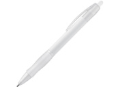 Шариковая ручка с противоскользящим покрытием SLIM BK (белый)