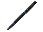 Ручка перьевая Parker IM Vibrant Rings Flame Blue (черный, синий)