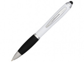 Ручка-стилус шариковая Nash (черный, белый)