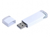 USB-флешка промо на 32 Гб прямоугольной классической формы (белый)