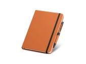 Подарочный набор SHAW: блокнот A5, шариковая ручка (оранжевый)