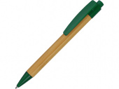 Ручка шариковая Borneo (зеленый, светло-коричневый)