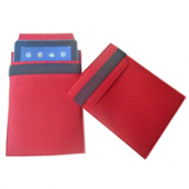 Чехол для iPad из войлока, красный с черным