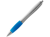 Ручка пластиковая шариковая Nash (синий, серебристый)