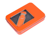 Металлическая упаковка для флешки (оранжевый)