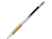 Ручка-стилус металлическая шариковая OLTEN (натуральный, белый)