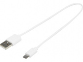 Кабель для зарядки USB-A – Micro-USB TPE 2A (белый)