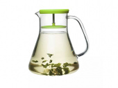 Чайник стеклянный Dancing Leaf (зеленый, прозрачный)