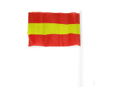 Флаг CELEB с небольшим флагштоком (красный, желтый)