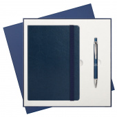 Подарочный набор Voyage BtoBook/Crocus, синий (ежедневник недат А5, ручка)