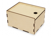 Деревянная подарочная коробка-пенал, М (натуральный)
