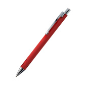 Ручка металлическая Elegant Soft софт-тач, красная