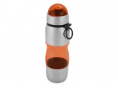 Бутылка спортивная Движение (оранжевый, серебристый)