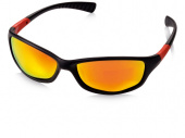 Очки солнцезащитные Robson спортивные (черный, оранжевый)