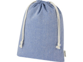 Большая подарочная сумка Pheebs из переработанного хлопка 4 л (синий)