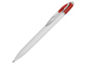 Ручка пластиковая шариковая Эллингтон (красный, белый)